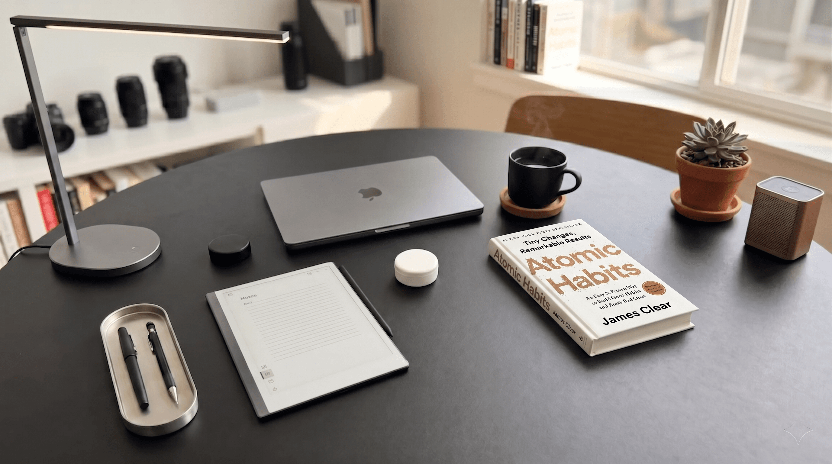 Propellon Beacon in a focused desk setup